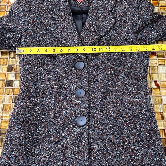 Isabel & Nina Multicolor Fuzzy Textured Full Length Lightweight Coat~Lined~Small - Picture 8 of 16